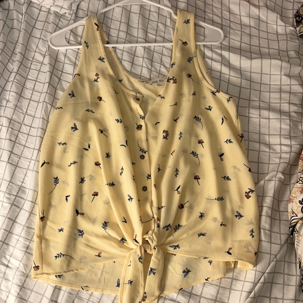 Yellow Floral Tank